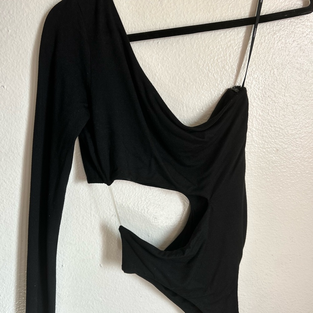 Forever 21 Black Cutout Bodysuit - Picture 3 of 5